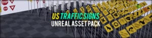 US Traffic Signs Vol. 1 Unreal Engine Asset Pack - Bild