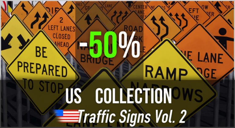 US Traffic Signs Vol. 2 - Jetzt 50% Rabatt