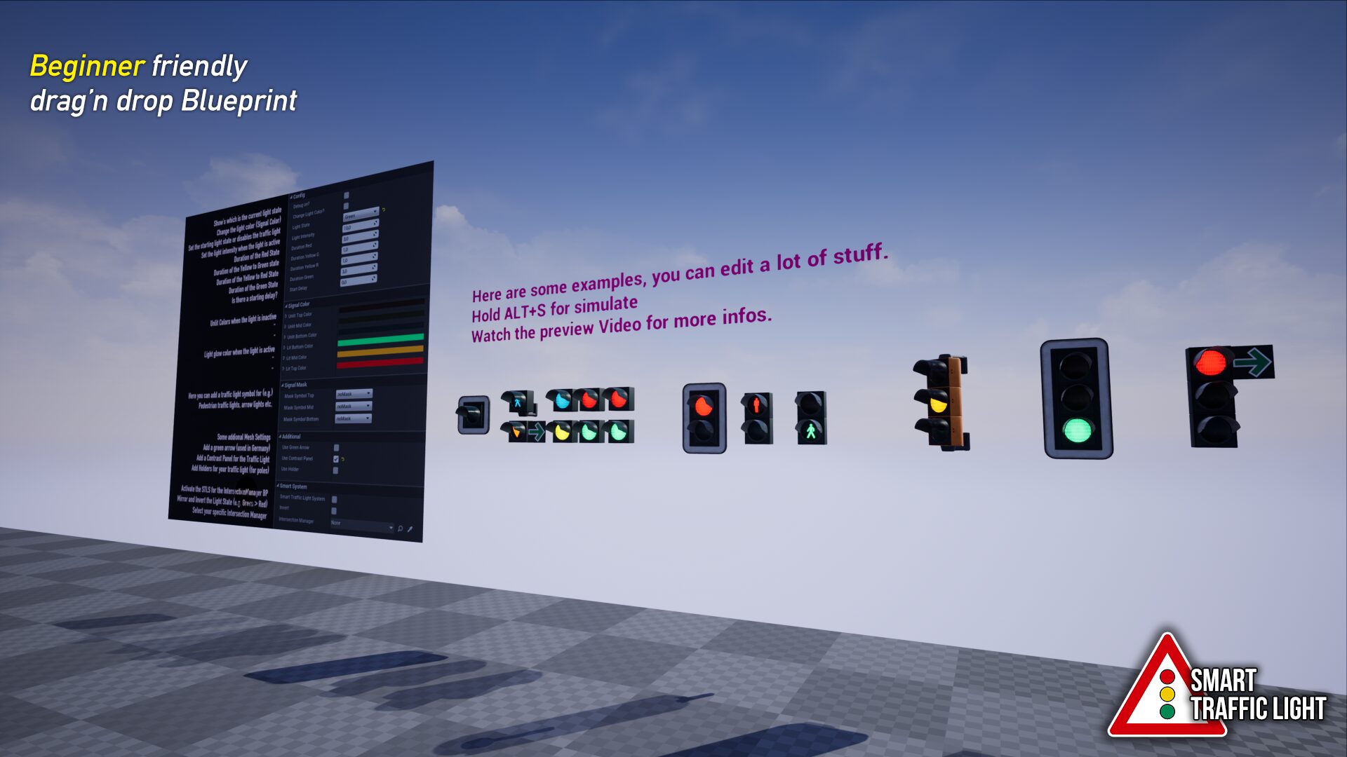 Smart Traffic Lights - Unreal Engine Tool