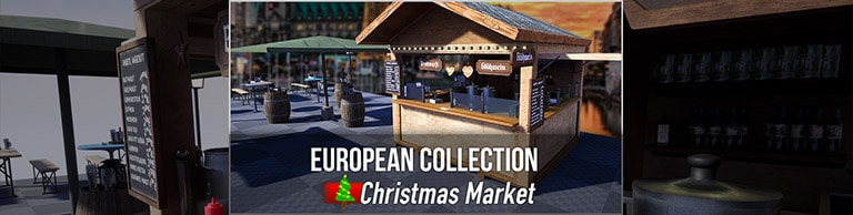 Christmas Market Pack in the Unreal Engine Holiday Sale