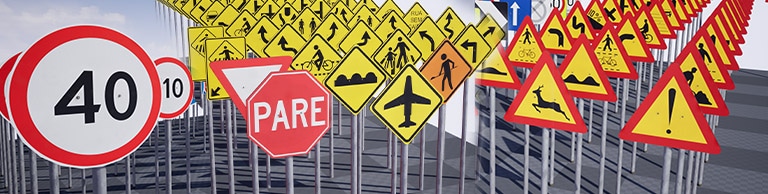New Unreal Engine traffic signs available