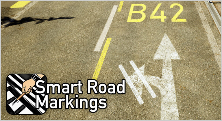 Smart Road Markings - Optimized and game-ready modular Road Markings System. This is the perfect Pack for your game and adjustable Road Markings to your game.